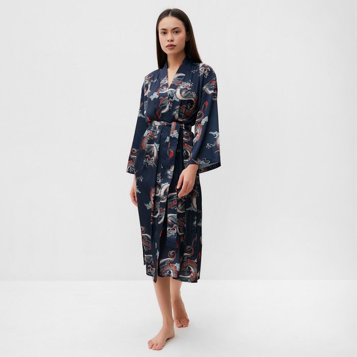 

Халат женский KAFTAN Ксения синий 44-46 RU, Ксения