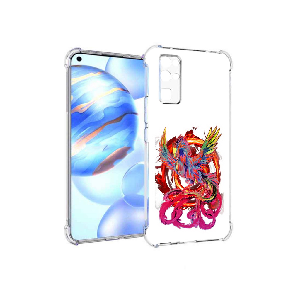 

Чехол MyPads Tocco для Honor 30 красочный феникс (PT147988.19.414), Прозрачный, Tocco
