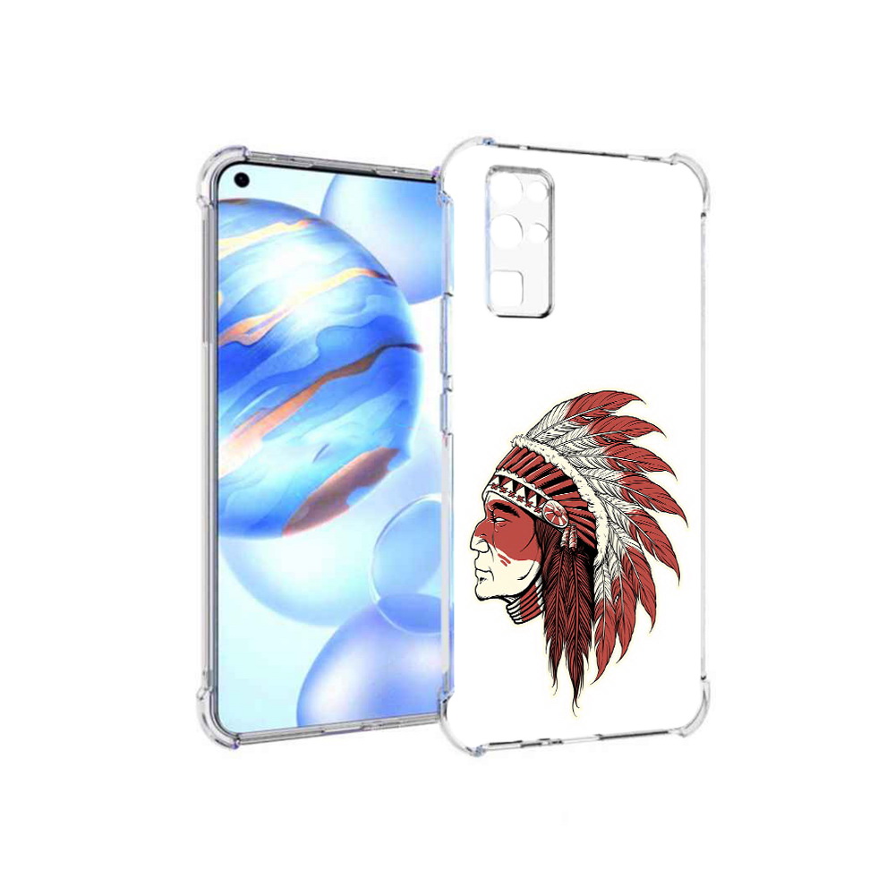 

Чехол MyPads Tocco для Honor 30 красный индеец (PT147988.19.411), Прозрачный, Tocco