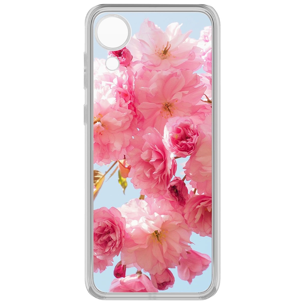

Чехол-накладка Krutoff Clear Case Сакура для Samsung Galaxy A03 Core (A032), Прозрачный