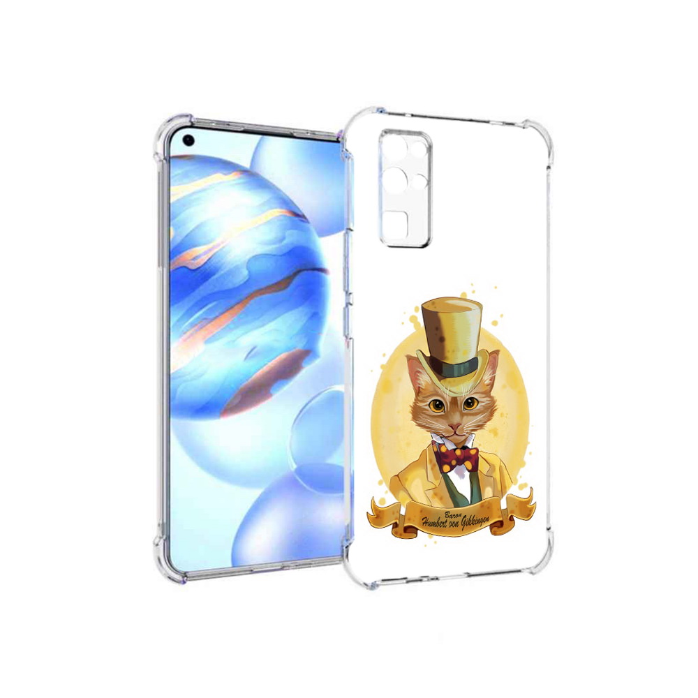 

Чехол MyPads Tocco для Honor 30 кот юрист (PT147988.19.401), Прозрачный, Tocco