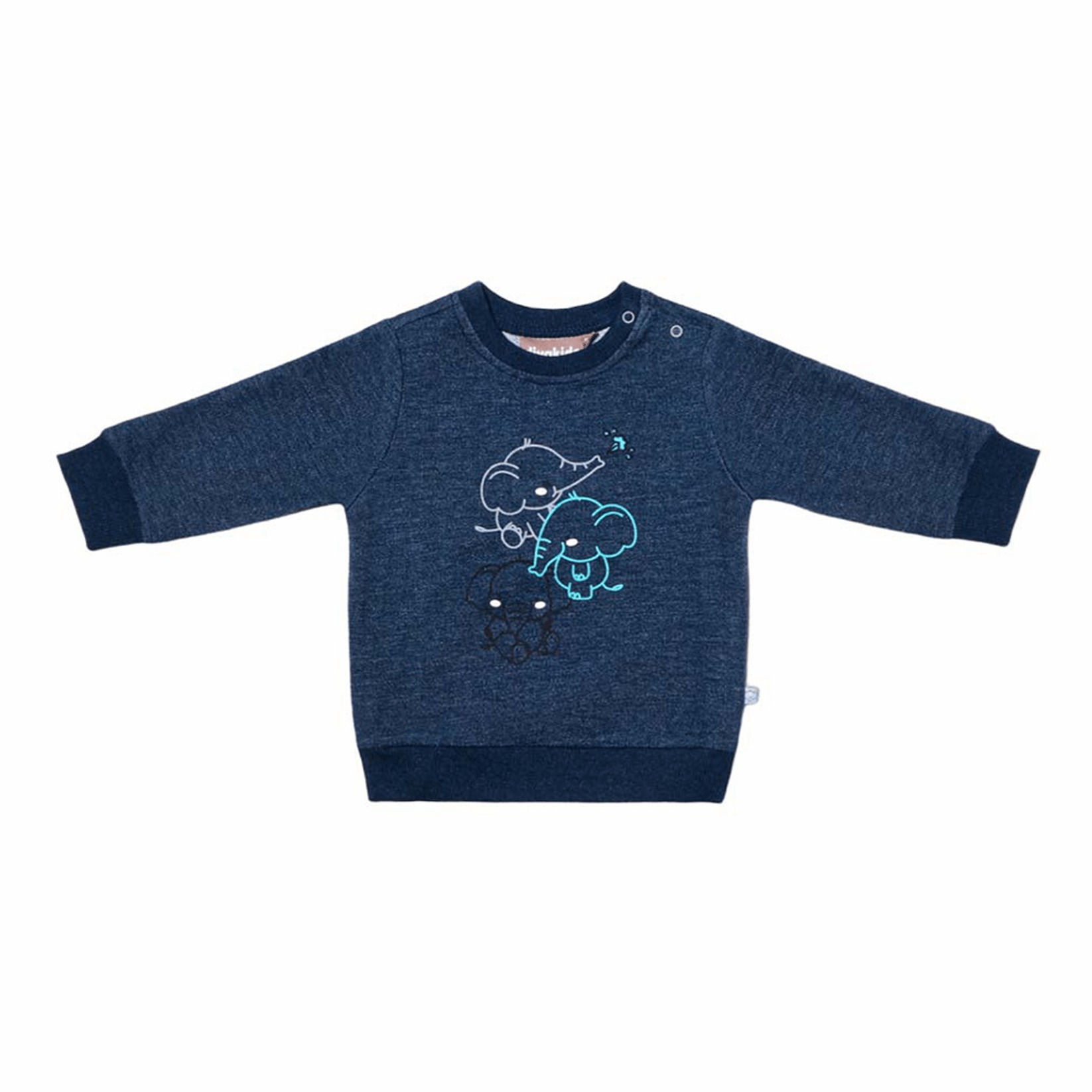

Джемпер Diva Kids Слоны меланж синий р. 80