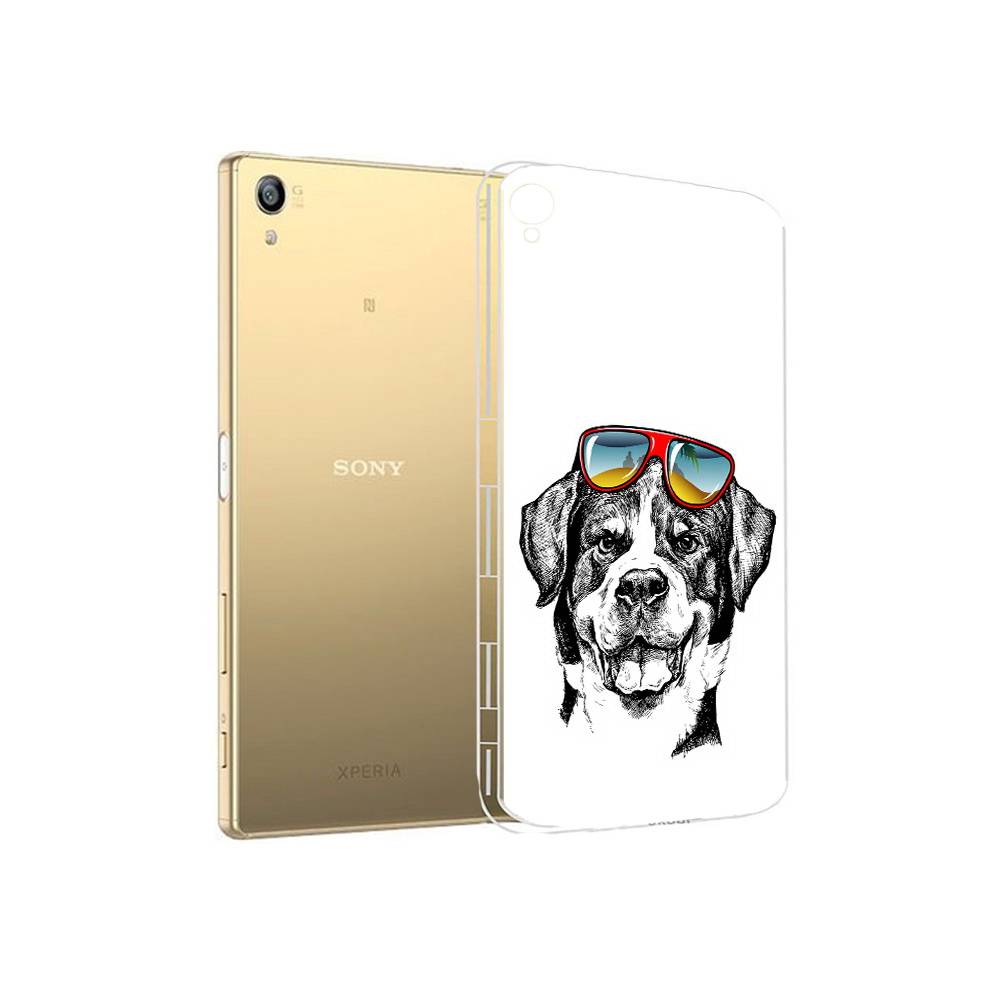 Чехол MyPads Tocco для Sony Xperia Z5 Premium счастливая собака (PT23243.222.631)