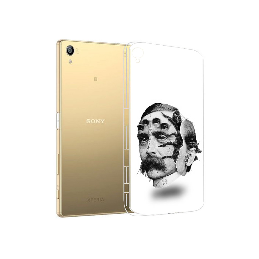 

Чехол MyPads Tocco для Sony Xperia Z5 Premium страшное лицо мужчины (PT23243.222.629), Прозрачный, Tocco