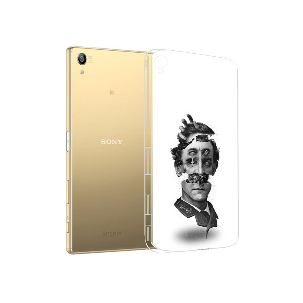 

Чехол MyPads Tocco для Sony Xperia Z5 Premium страшное лицо абстракция (PT23243.222.628), Прозрачный, Tocco