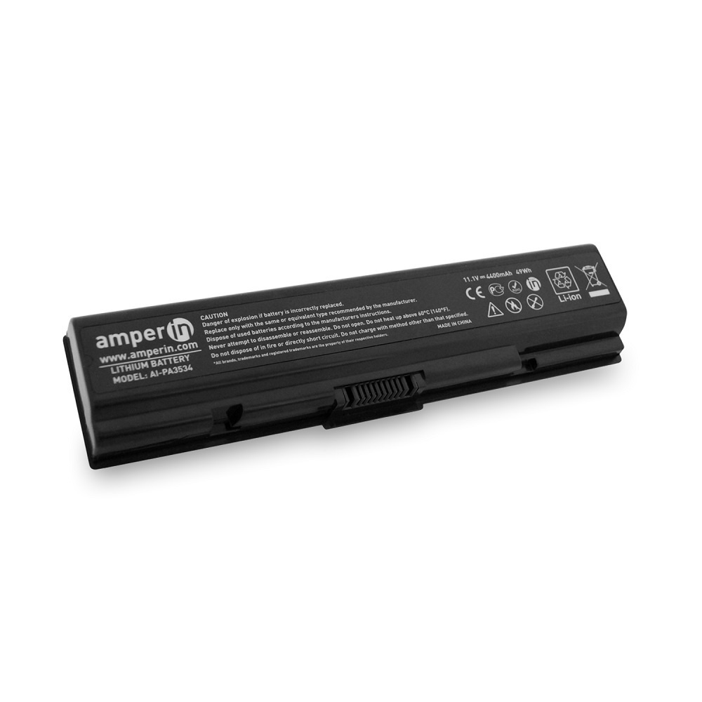 

Аккумулятор для ноутбука Toshiba Amperin A200 A215 A300 (10.8V 4400mAh) PA3534U, PA3535U