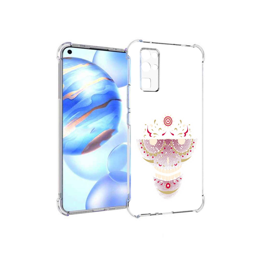 Чехол MyPads Tocco для Honor 30 карнавальный скелет абстракция (PT147988.19.386)