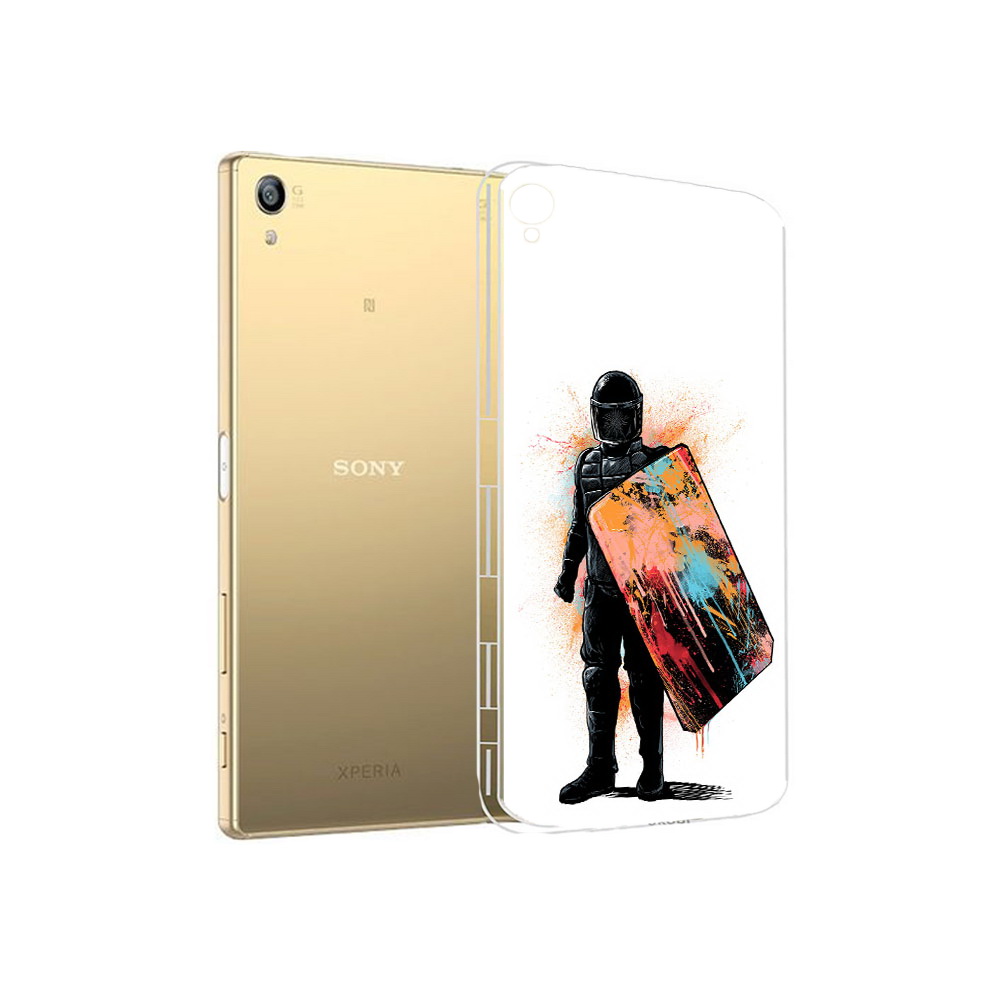 

Чехол MyPads Tocco для Sony Xperia Z5 Premium солдат с красочным щитом (PT23243.222.614), Прозрачный, Tocco