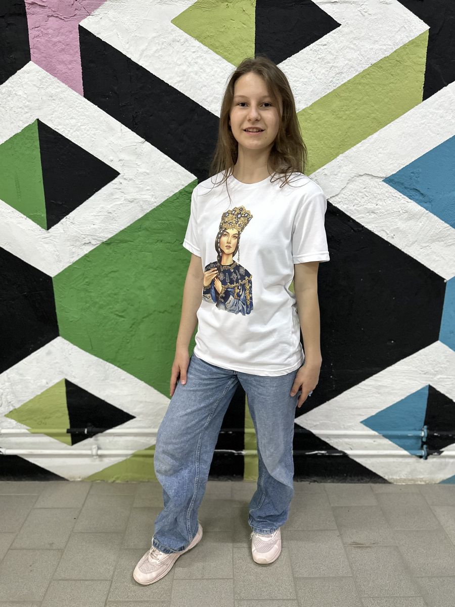 Футболка детская Русские идут FRID 05, белый, 116