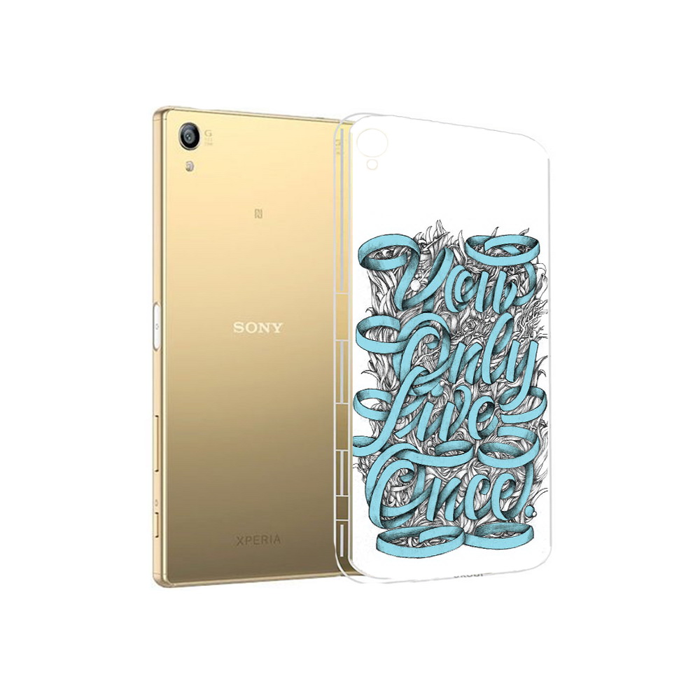 

Чехол MyPads Tocco для Sony Xperia Z5 Premium слова из ленты абстракция (PT23243.222.607), Прозрачный, Tocco