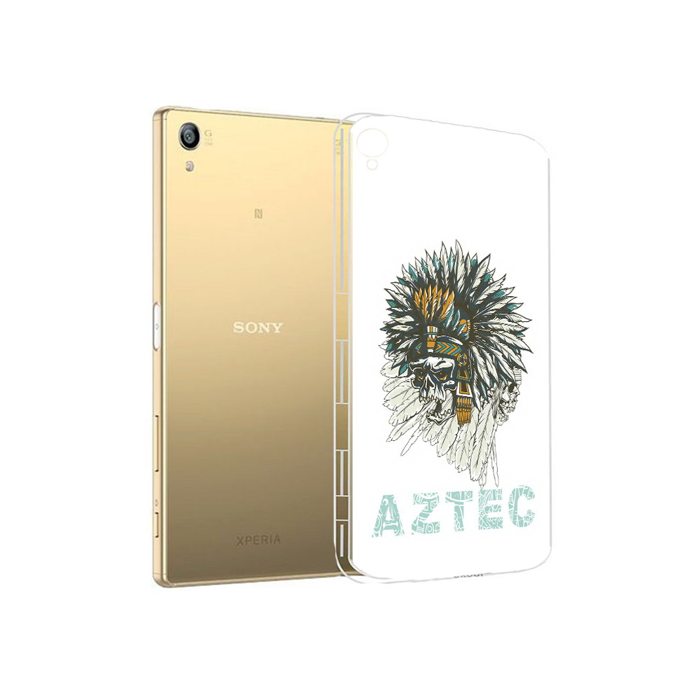 

Чехол MyPads Tocco для Sony Xperia Z5 Premium скелет индеец (PT23243.222.602), Прозрачный, Tocco