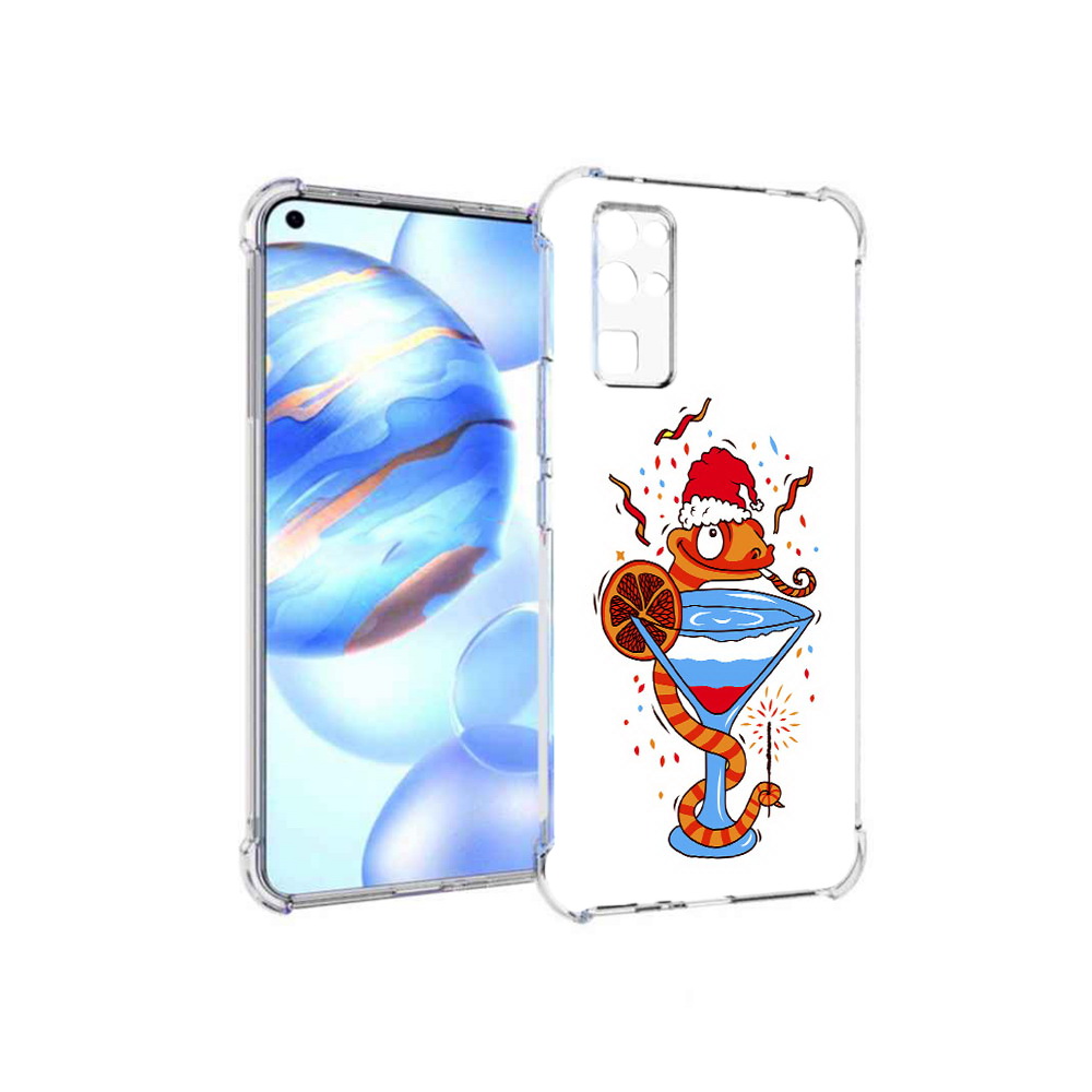 

Чехол MyPads Tocco для Honor 30 змейка (PT147988.19.364), Прозрачный, Tocco