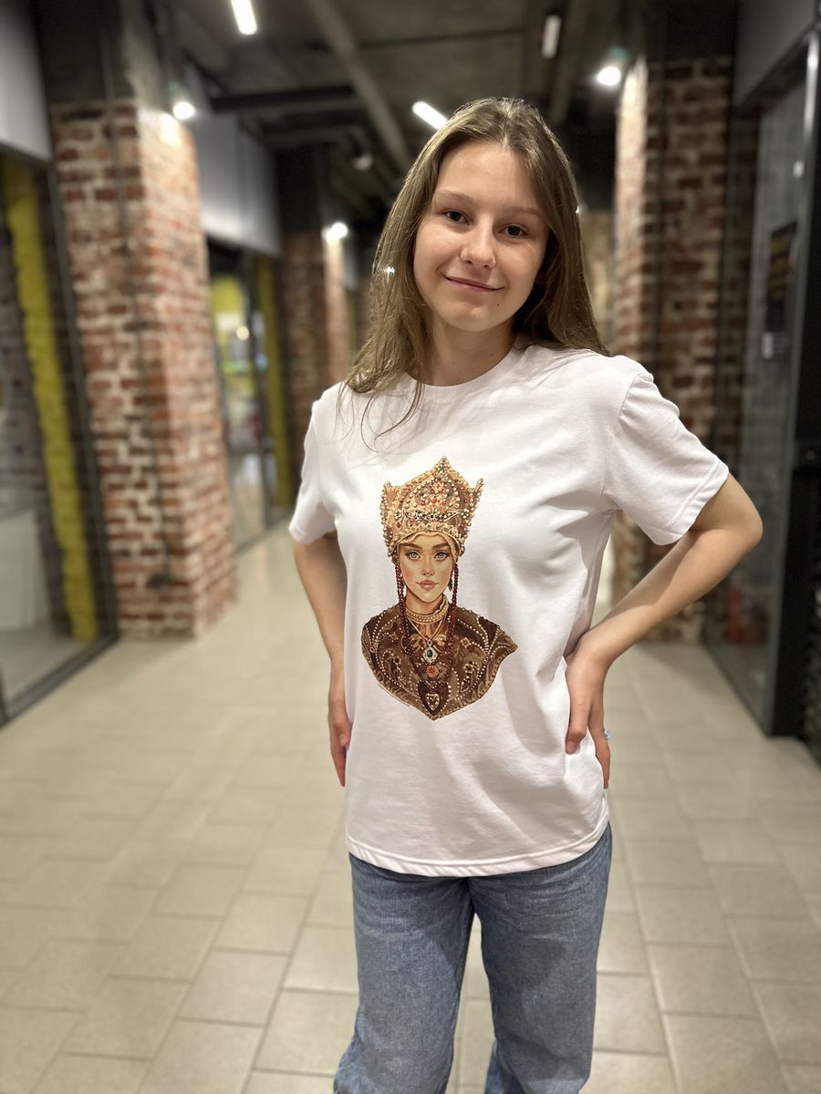 Футболка детская Русские идут FRID 04, белый, 104