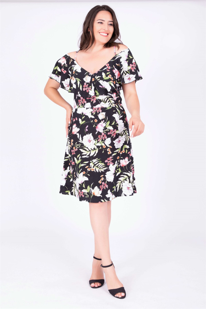 

Платье женское My Line Moda 646 черное 50 RU, 646