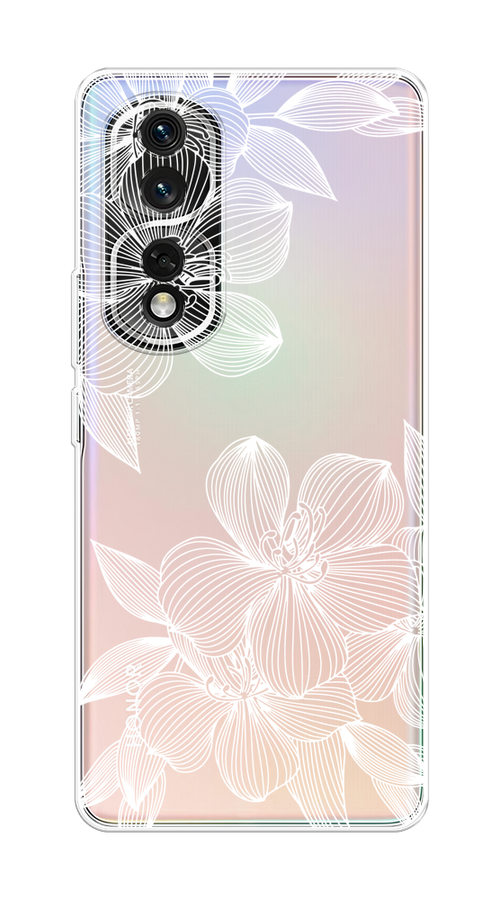 

Чехол на Honor 80 Pro "Крокус", Белый;прозрачный, 6120450-1