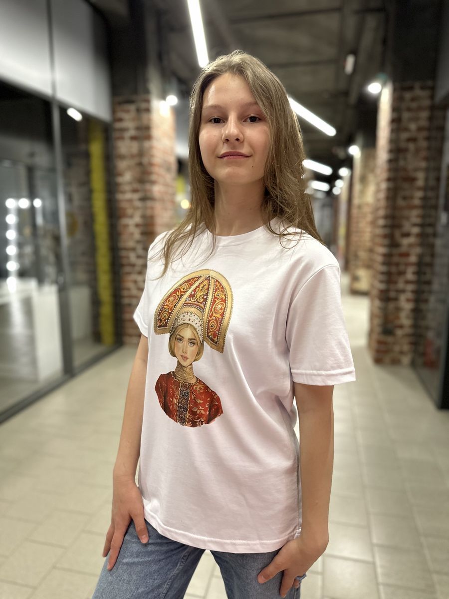 Футболка детская Русские идут FRID 02, белый, 92