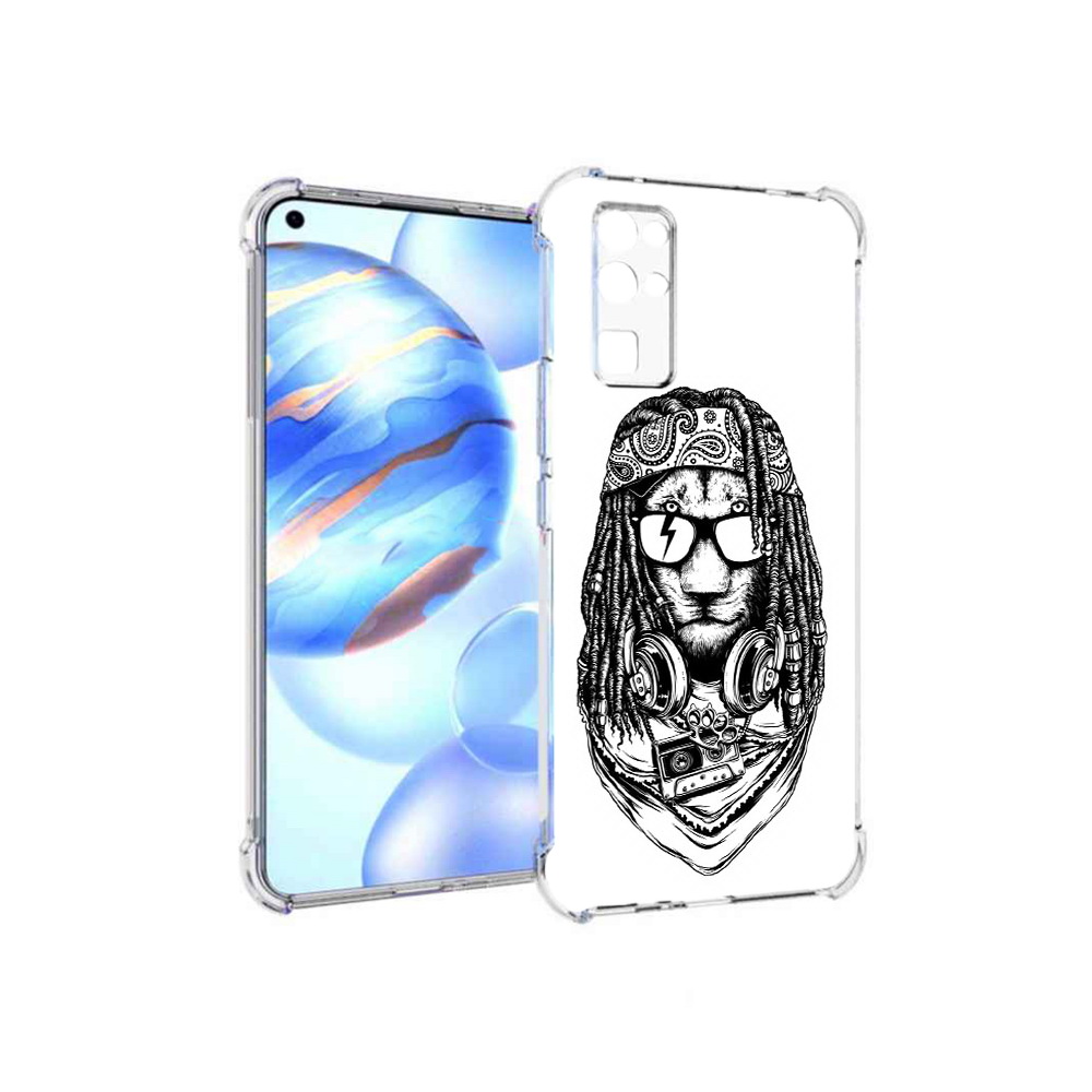 

Чехол MyPads Tocco для Honor 30 дреды льва (PT147988.19.338), Прозрачный, Tocco
