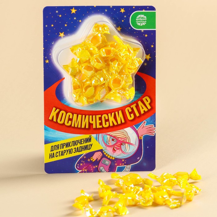 

Леденец Фабрика счастья на подложке Космически стар, 30 г