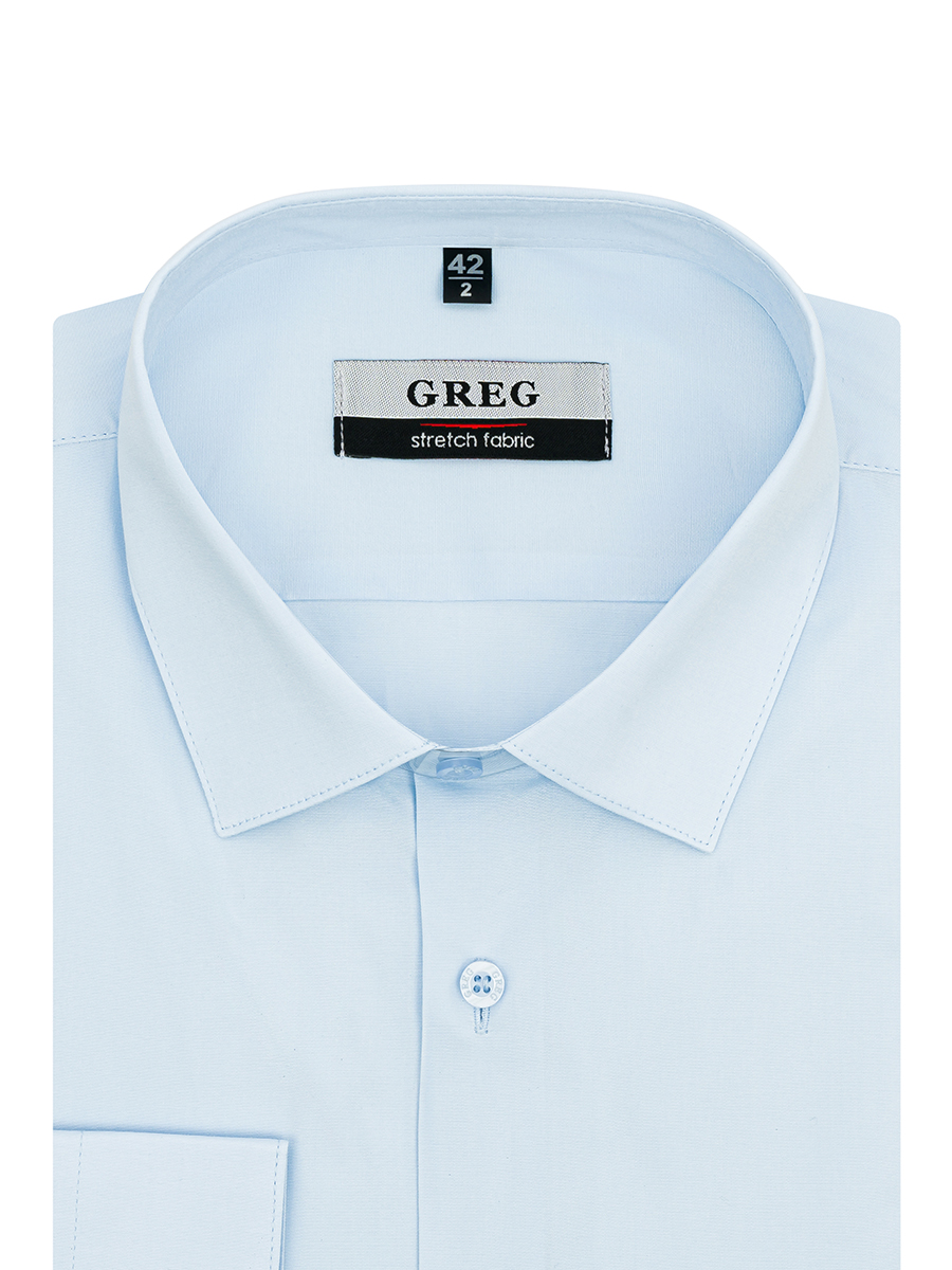 

Рубашка мужская Greg 00-00003569 голубая 39, Голубой, 00-00003569