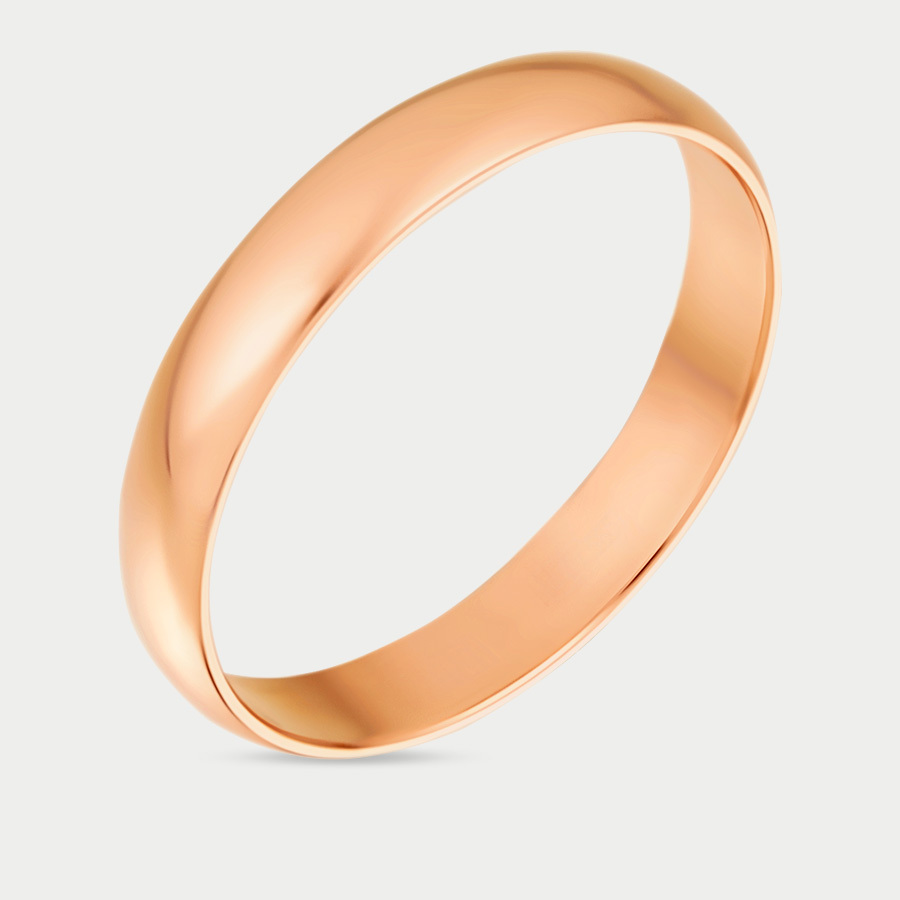 Кольцо из розового золота р. 18,5 Магнат 17003
