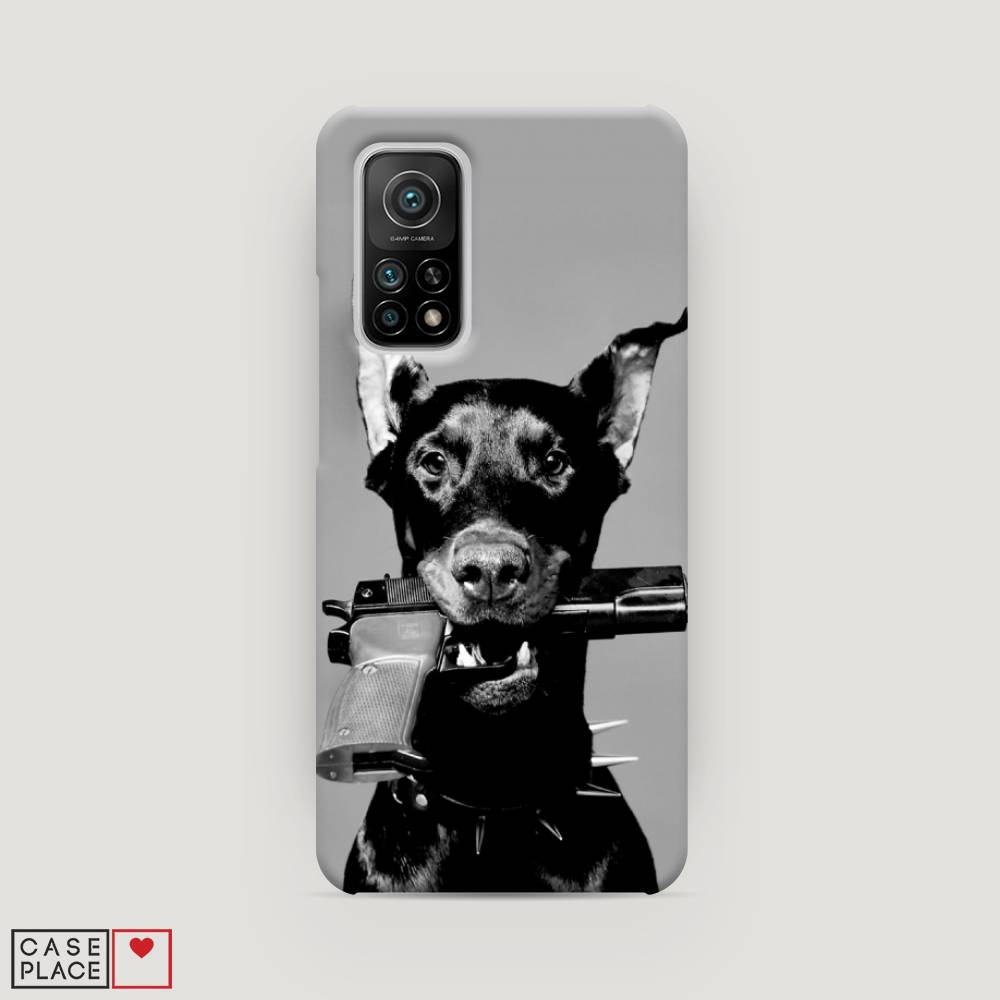 

Пластиковый чехол "Доберман" на Xiaomi Mi 10T, Доберман