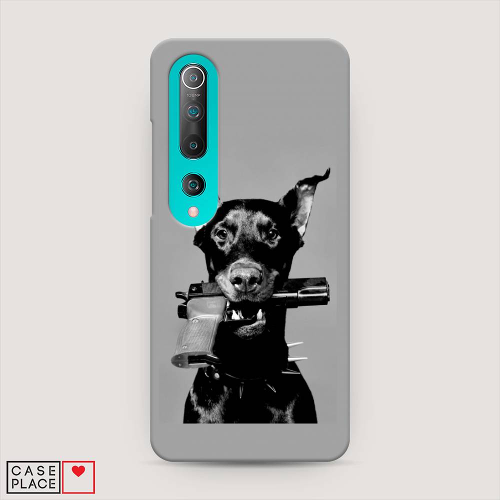 

Пластиковый чехол "Доберман" на Xiaomi Mi 10, Доберман