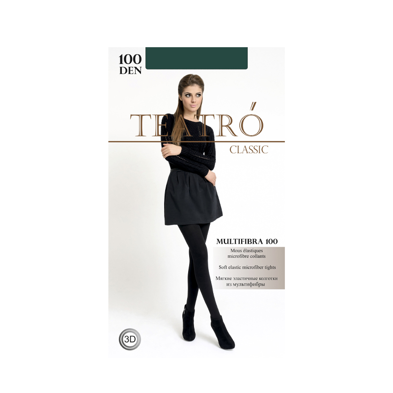 

Колготки женские Teatro Multifibra зеленые 3, Multifibra