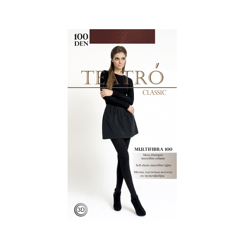 

Колготки женские Teatro Multifibra бордовые 4, Multifibra