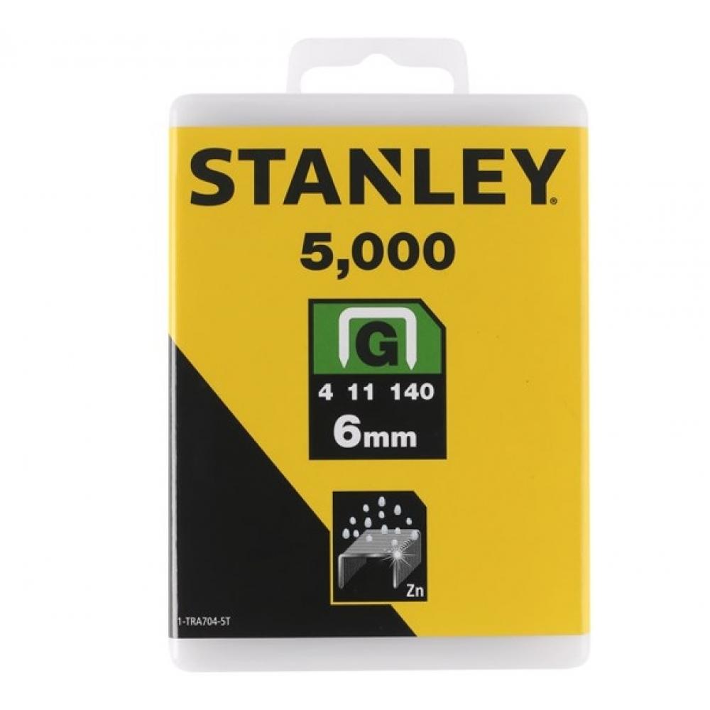 Скоба для степлера Heavy Duty STANLEY 1-TRA704-5T, тип G (4/11/140) 6 мм/ 1/4x5000 шт.