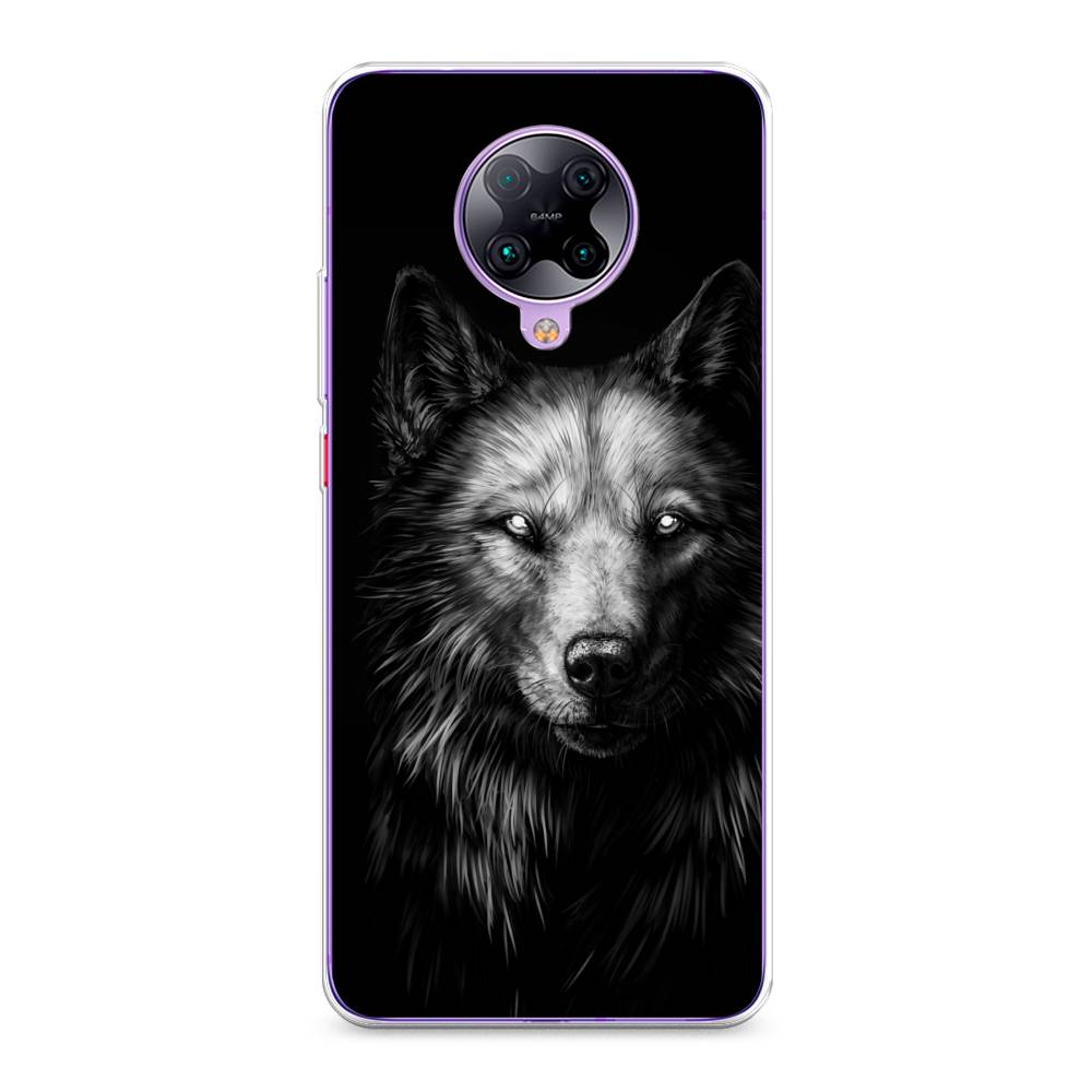 

Чехол Awog на Poco F2 Pro/Redmi K30 Pro "Волк черно белый", Разноцветный, 37050-1