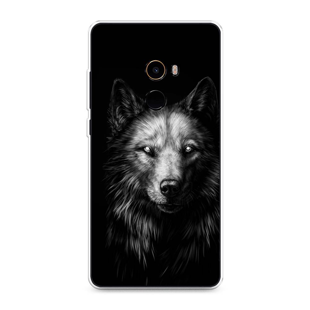 

Чехол Awog на Xiaomi Mi Mix 2 "Волк черно белый", Разноцветный, 32550-1