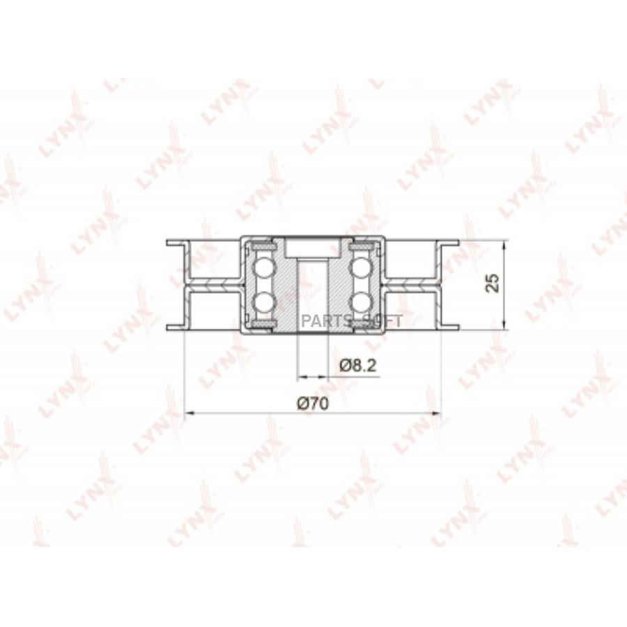 

Ролик руч.ремня MERCEDES C280-350(W203/4) 05=> / E230-500(W211/2) 05=>