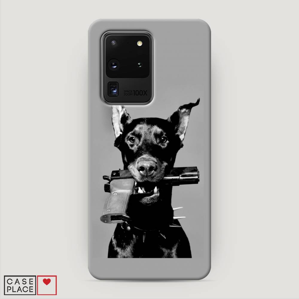 

Пластиковый чехол "Доберман" на Samsung Galaxy S20 Ultra, Доберман