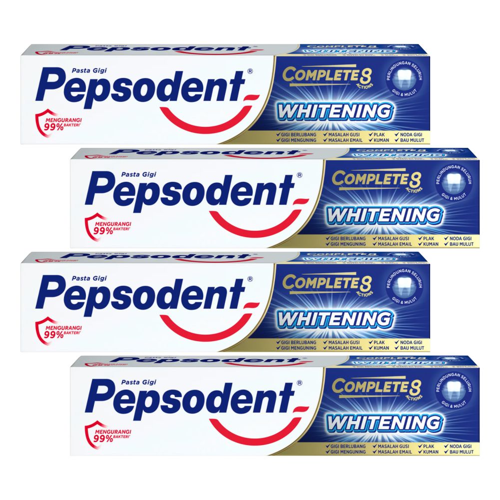 Комплект Зубная паста Pepsodent Комплекс 8 Отбеливание 75 г х 4 шт мексидол дент комплекс зубная паста 65 г