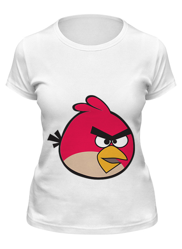 

Футболка женская Printio Angry birbs белая 2XL, Белый, Angry birbs