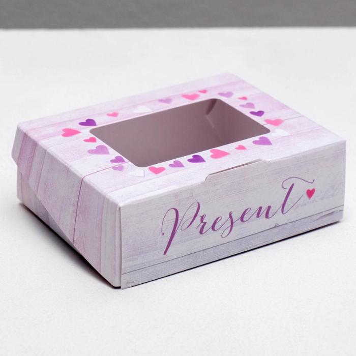 

Коробка складная «Present», 10 × 8 × 3.5 см, Подарочная упаковка 14 февраля