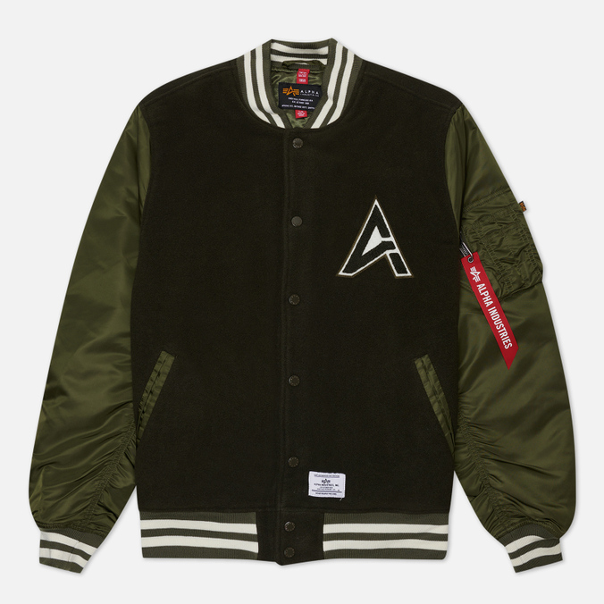 

Бомбер мужской Alpha Industries UJM52500C1-301 зеленый L, UJM52500C1-301