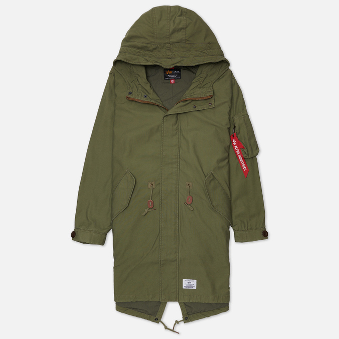 фото Парка мужская alpha industries mjf52500c1-304 зеленая s