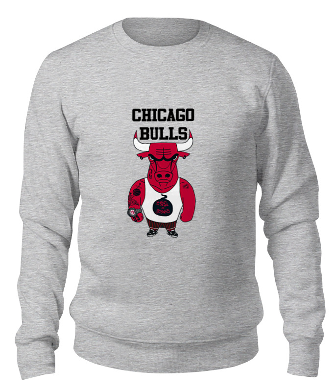 

Свитшот унисекс Printio Chicago bulls серый XL, Chicago bulls