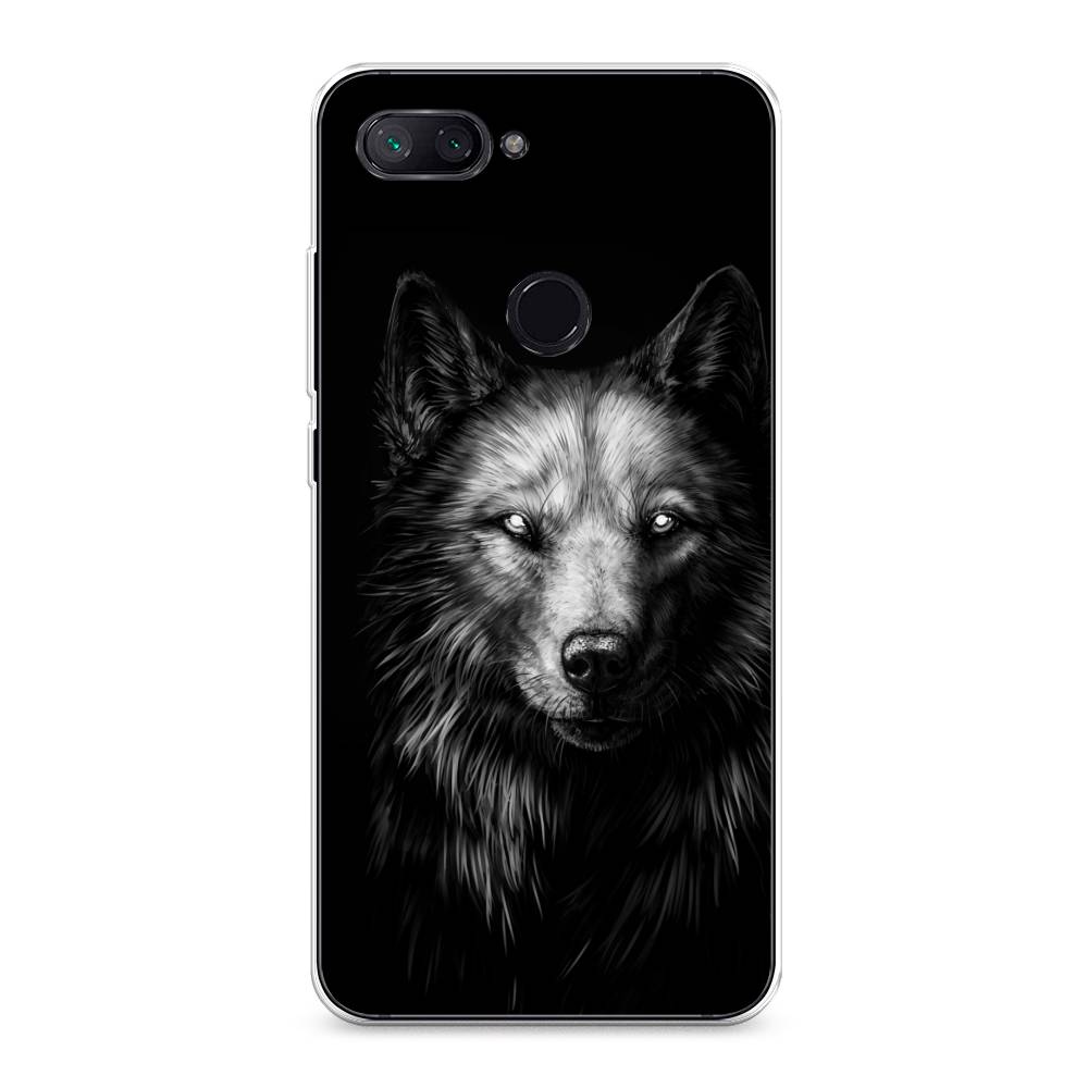 

Чехол Awog на Xiaomi Mi 8 Lite "Волк черно белый", Разноцветный, 34550-1