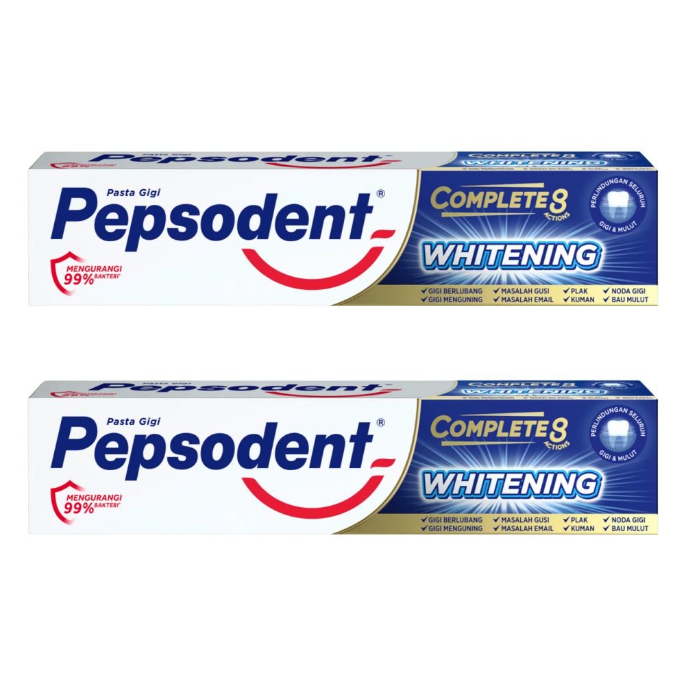 Комплект Зубная паста Pepsodent Комплекс 8 Отбеливание 75 г х 2 шт biomed комплексная зубная паста biomed white complex вайт комплекс