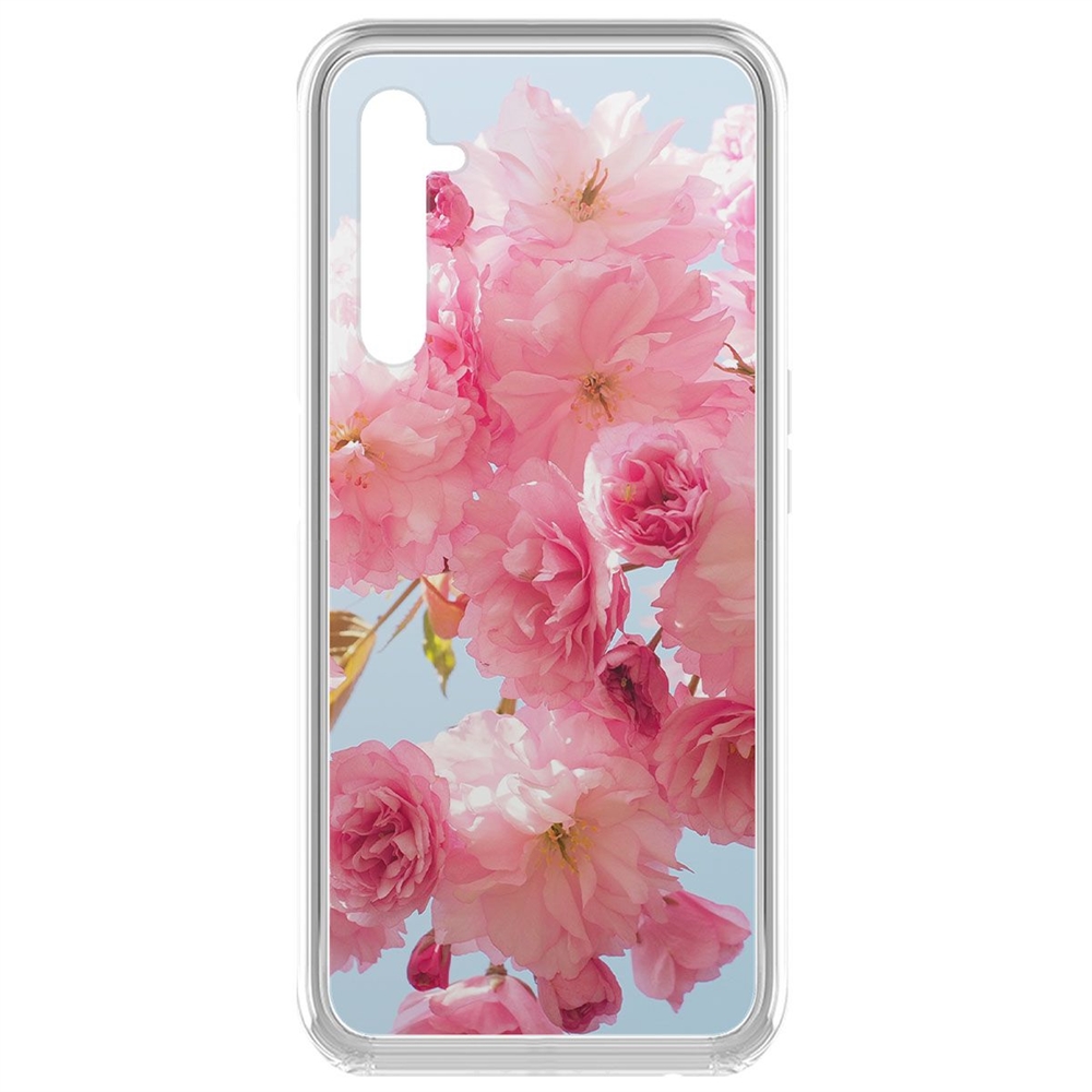 

Чехол-накладка Krutoff Clear Case Сакура для Realme 6 Pro