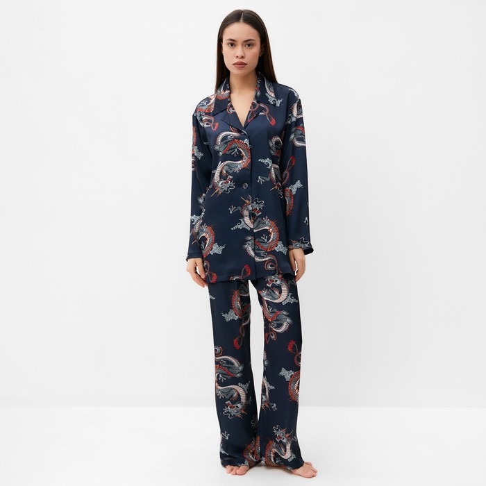 

Пижама женская KAFTAN Дороти серая 52-54 RU, Серый, Дороти