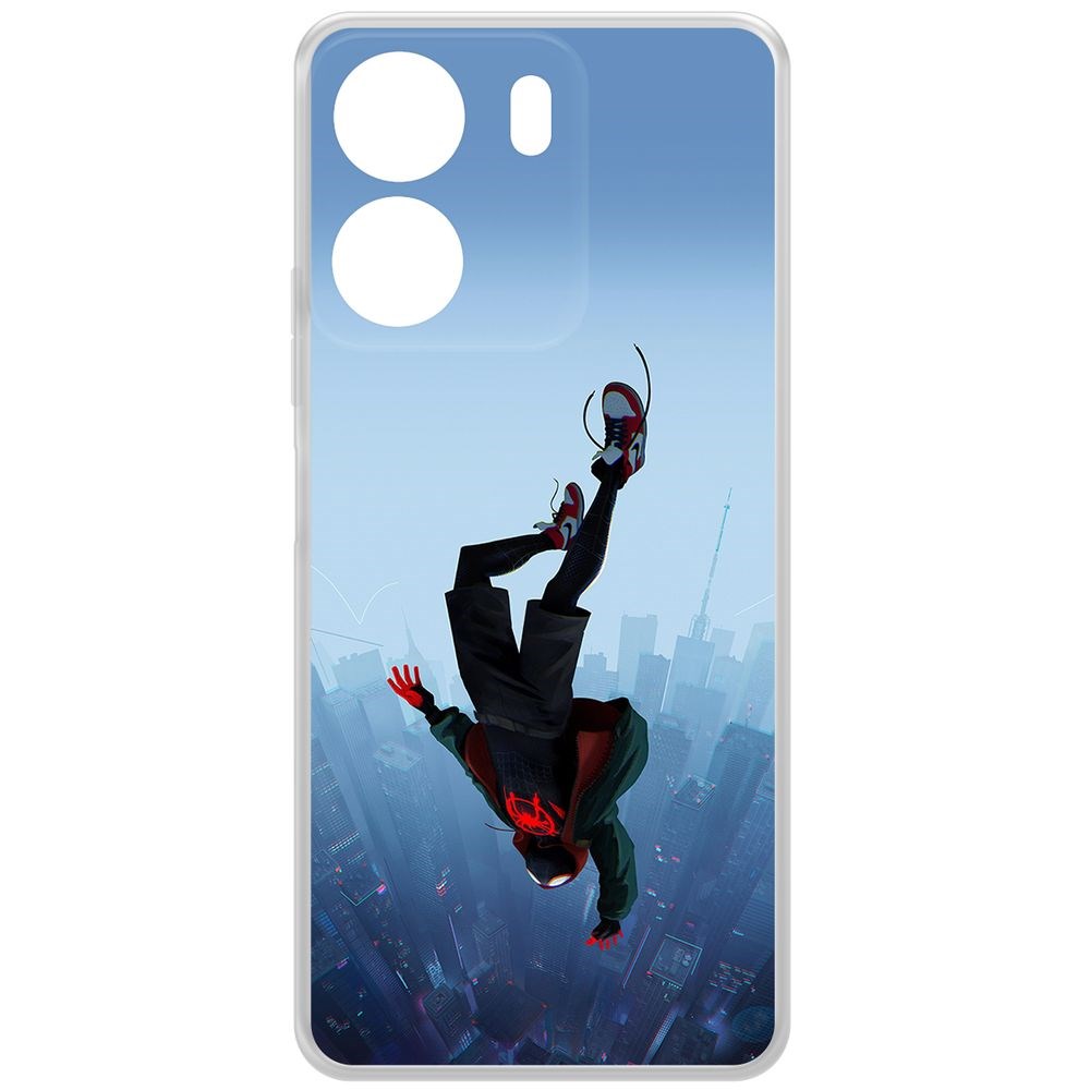 

Чехол-накладка Krutoff Clear Case Человек-Паук. Майлз Моралес для Xiaomi Redmi 13C, Прозрачный
