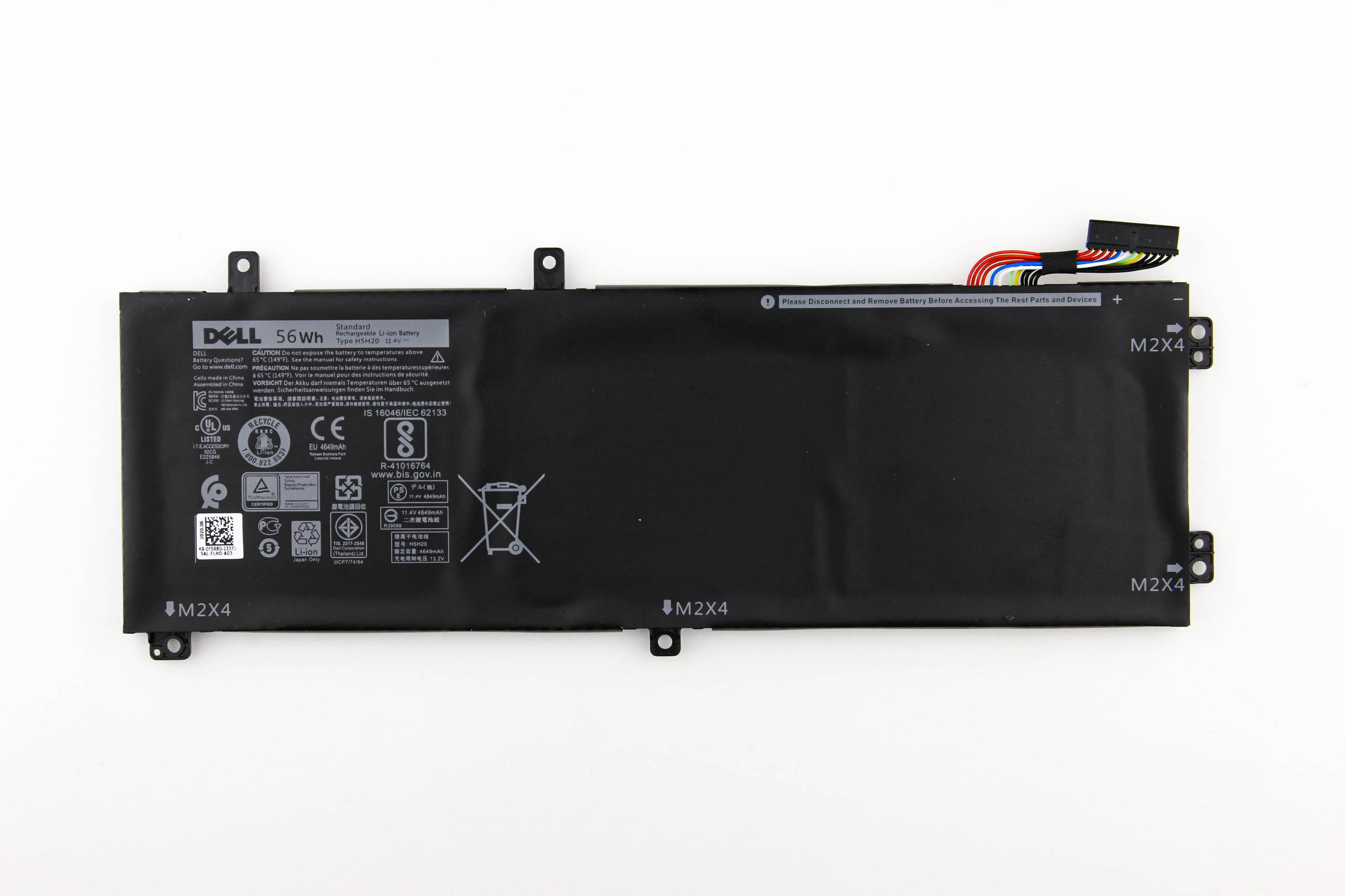 

Аккумулятор для ноутбука Dell XPS 15 9550 9560 (11.4V 4649mAh) ORG 6GTPY 5XJ28 H5H20