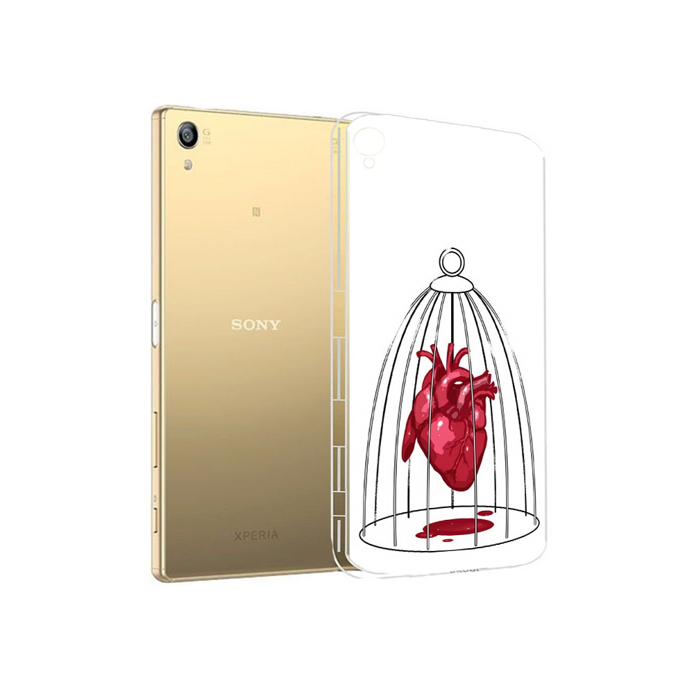 

Чехол MyPads Tocco для Sony Xperia Z5 Premium сердце в клетке (PT23243.222.597), Прозрачный, Tocco