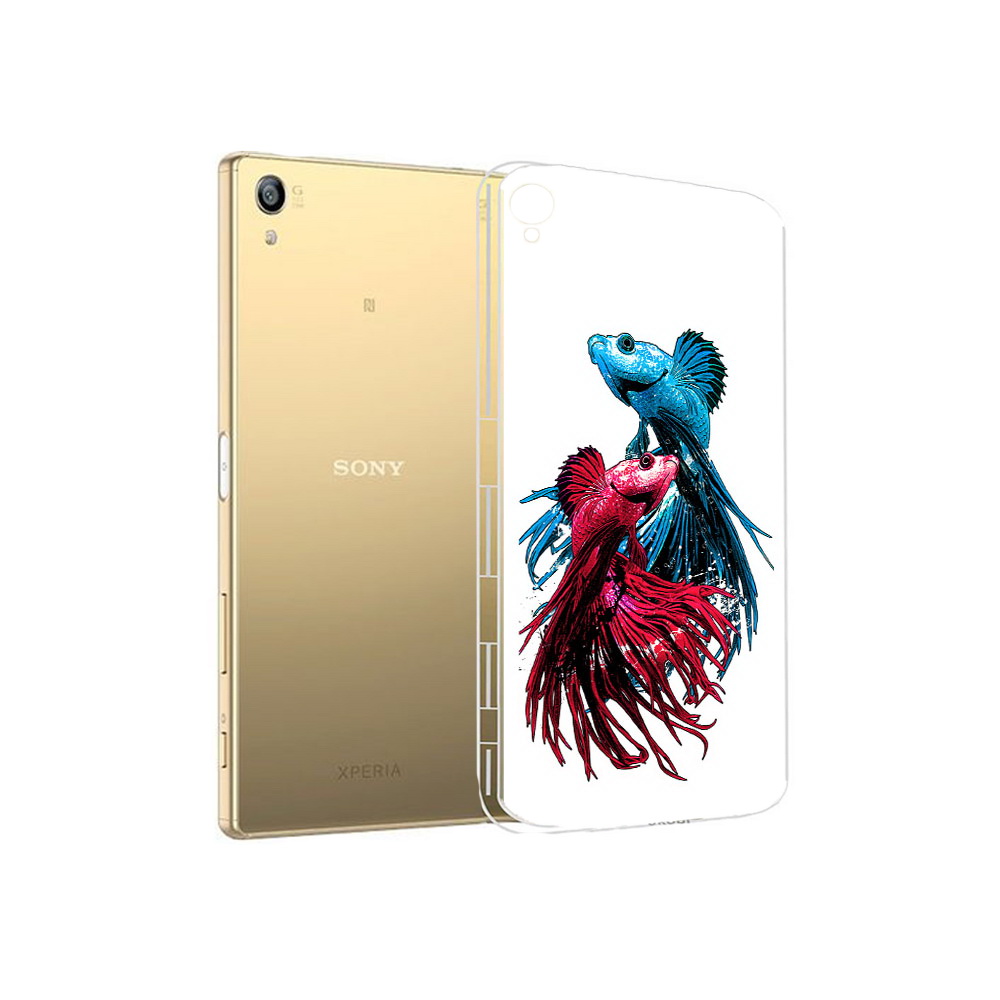 

Чехол MyPads Tocco для Sony Xperia Z5 Premium рыбы петушки (PT23243.222.592), Прозрачный, Tocco