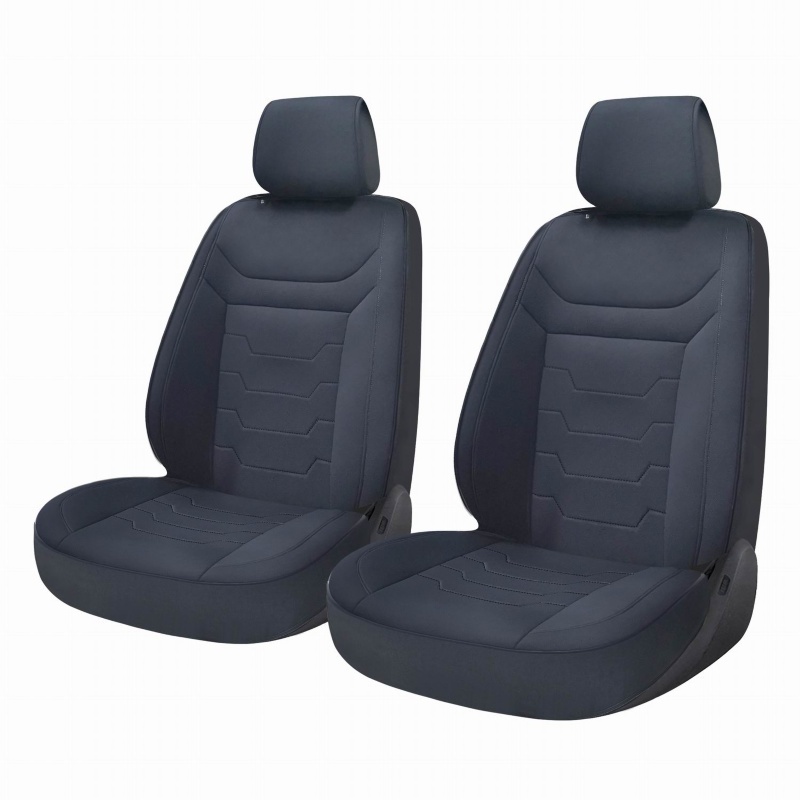 Накидка на сиденье автомобиля / чехлы для сидений АПГРЕЙД тип 2,черн/черн (2шт)
