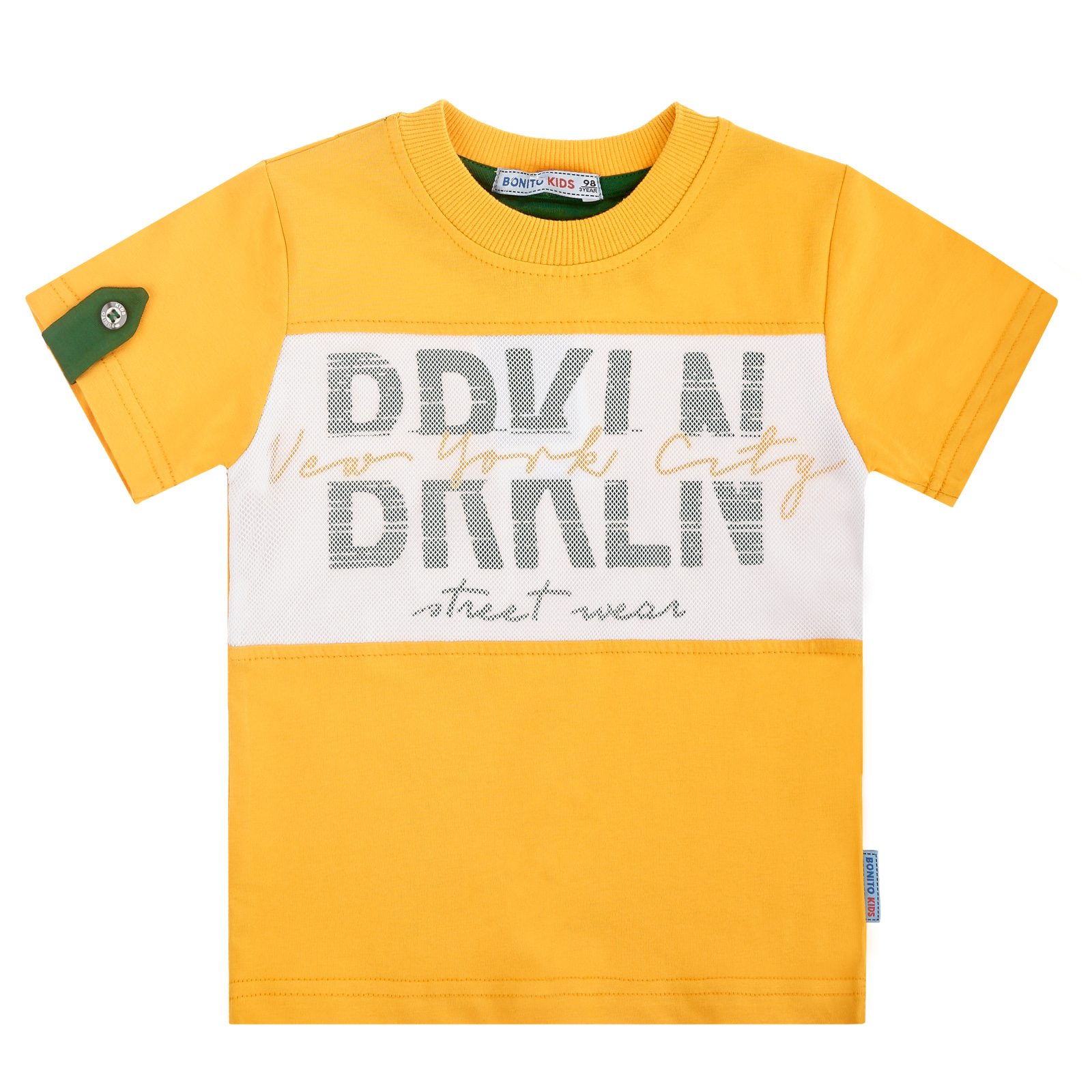 

Футболка детская Bonito kids 361096 цв. желтый р. 122, 361096