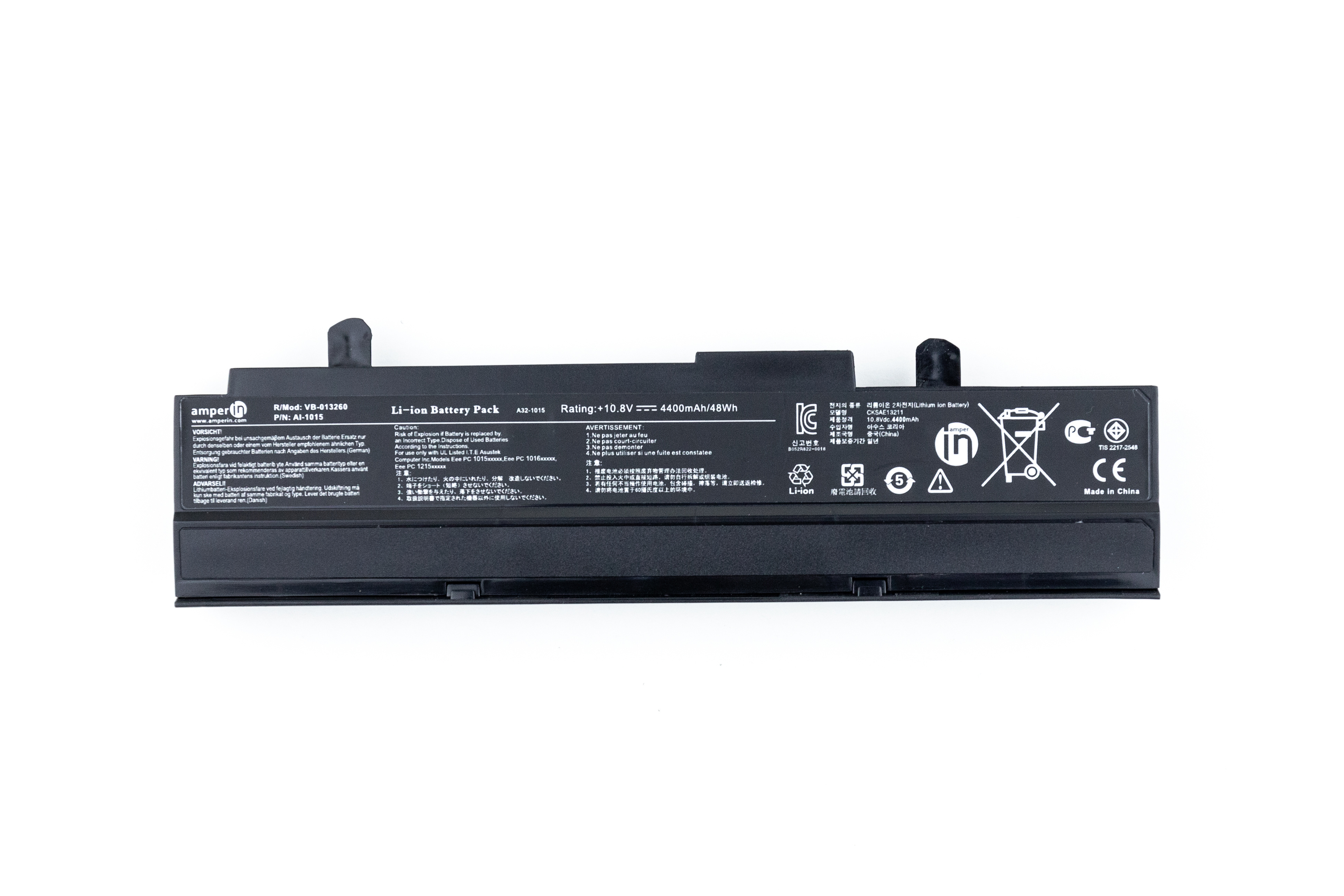 

Аккумулятор для ноутбука Asus Eee PC1015 1215 (10.8V 4400mAh) Amperin A31-1015 A32-1015